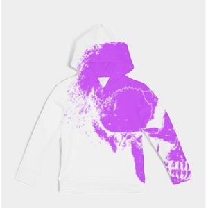 Purple full zip hoodie ,